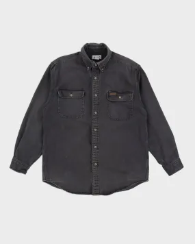 00s Carhartt Black Work Long Sleeved Shirt - L