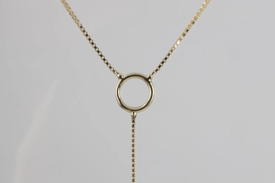 17'' 14k Yellow Gold 0.44ctw Diamond Geometric Necklace (6.40g.)