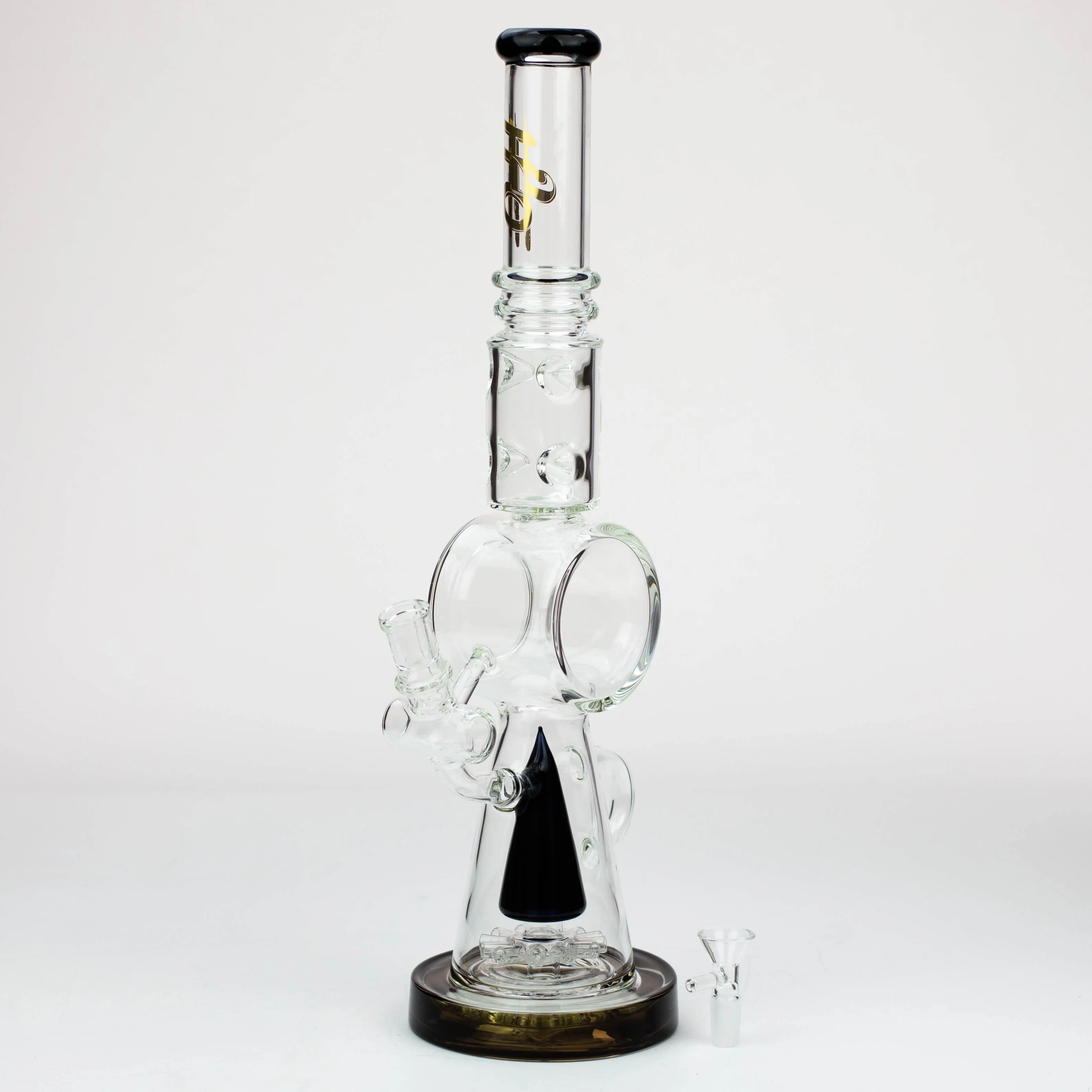 18" H2O Cone Diffuser Glass Water Bong