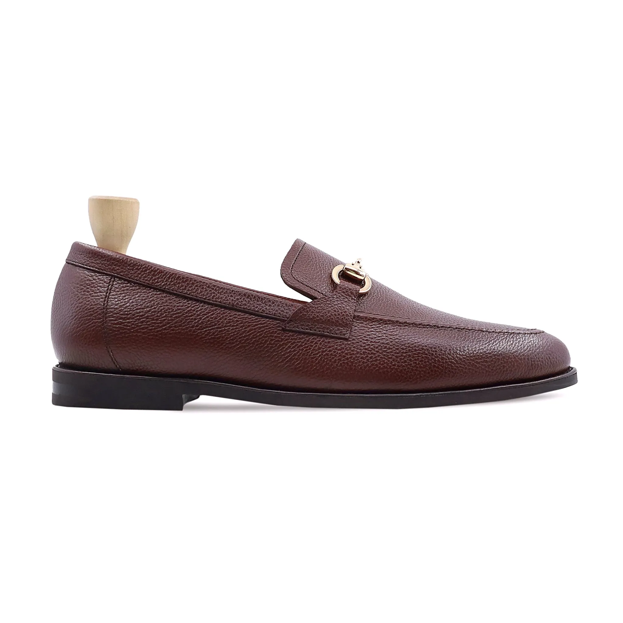 Abada - Men's Oxblood Pebble Grain Leather Loafer