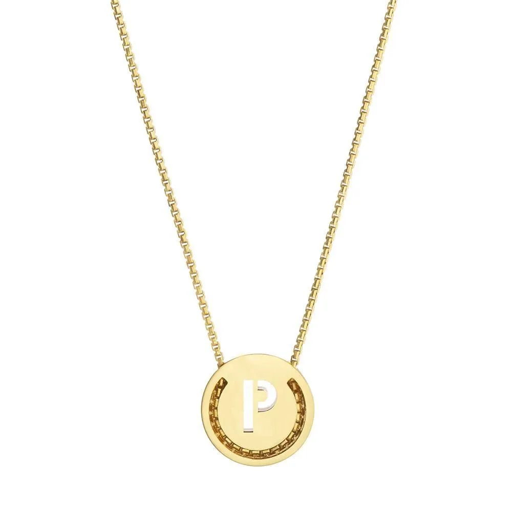 ABC's - P 18K Gold Plated Necklace