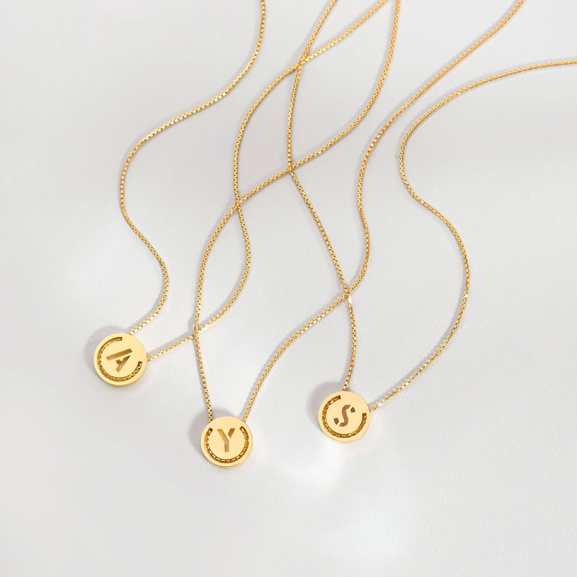 ABC's - S 18K Gold Plated Necklace