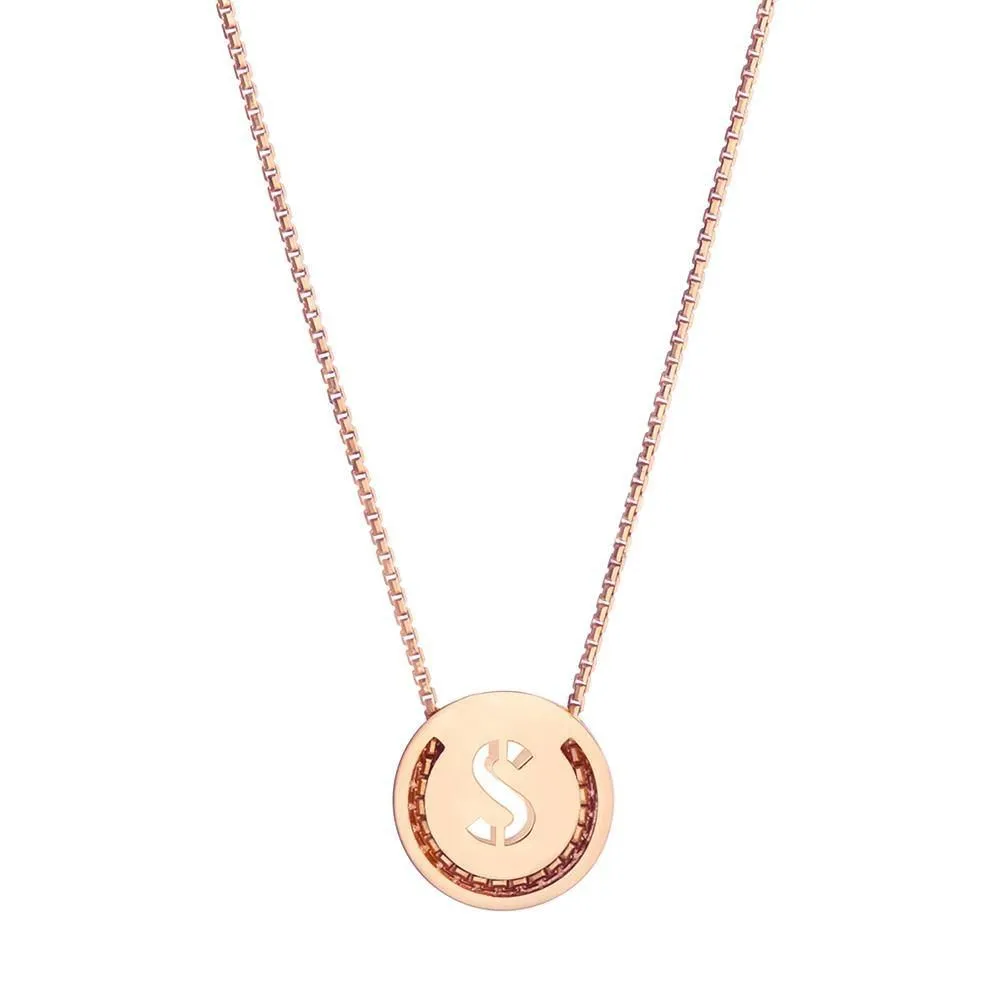 ABC's - S 18K Gold Plated Necklace