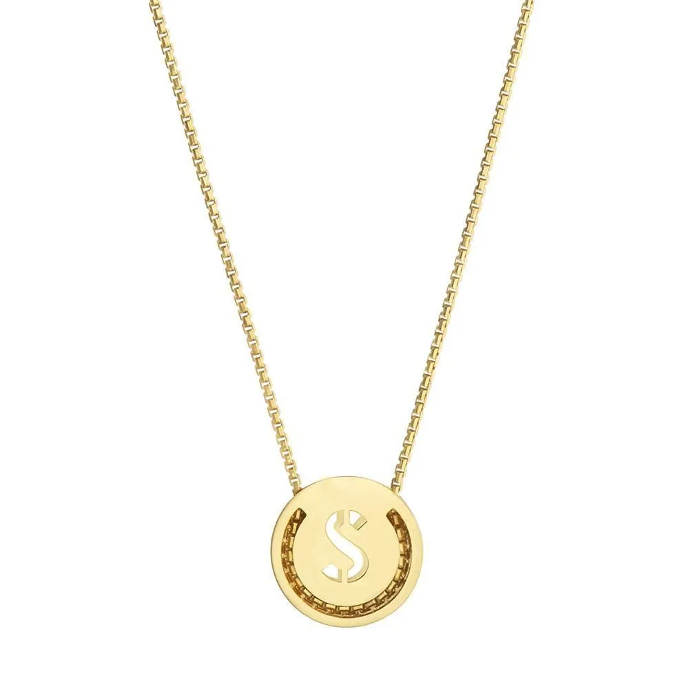 ABC's - S 18K Gold Plated Necklace