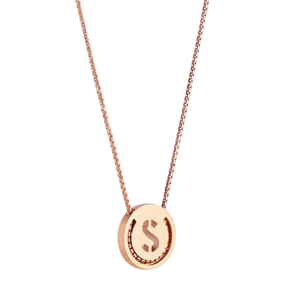 ABC's - S 18K Gold Plated Necklace