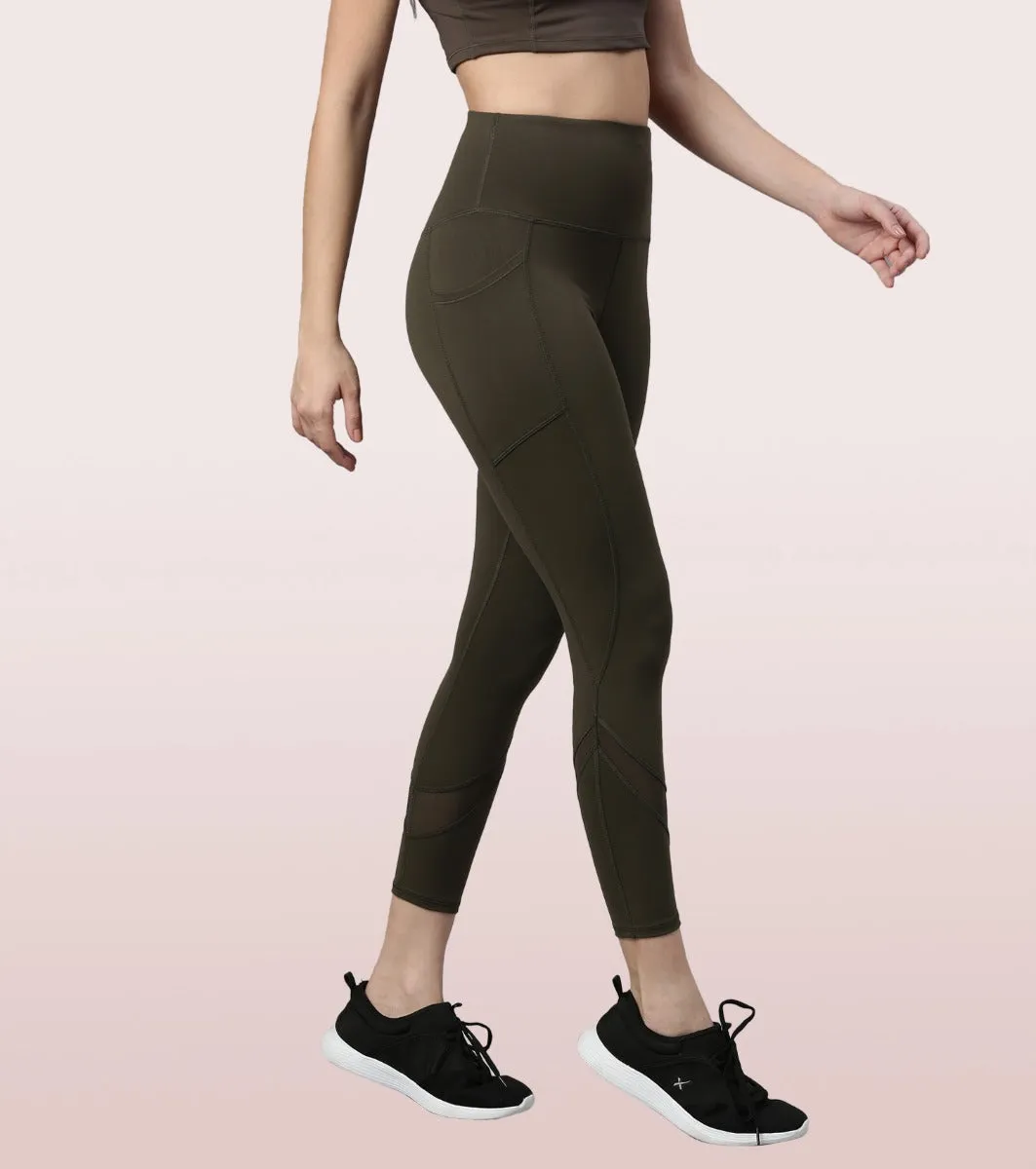 Active Cottony Legging| Feels Like Cotton Dry Fit High Waist 7/8th Length Legging