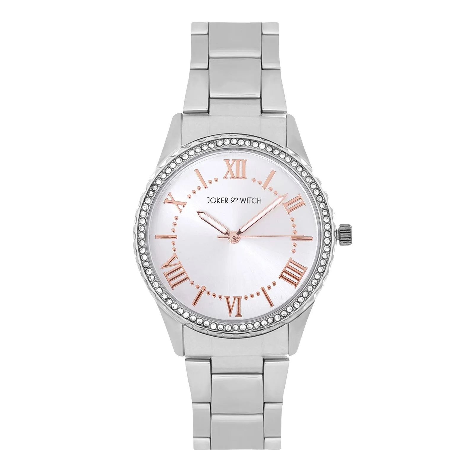 Adrenalina All Silver Metallic Strap Watch