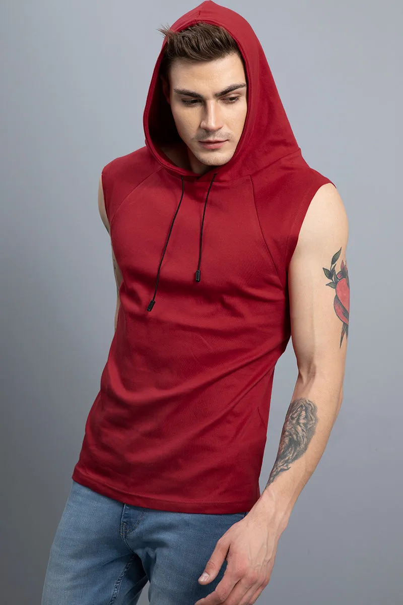 Agile Red Sleeveless T-Shirt