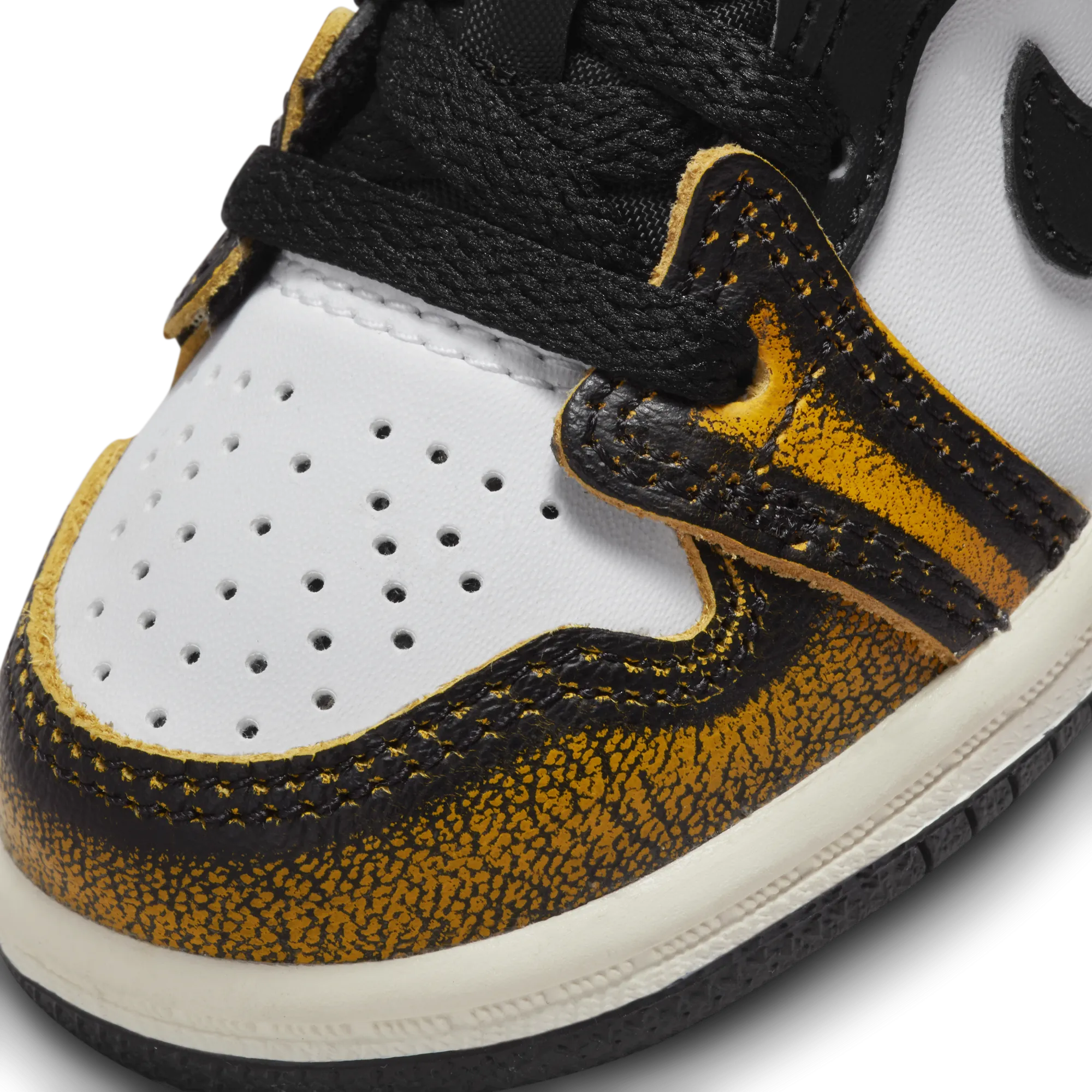 AIR JORDAN 1 MID SE TD - BLACK/TAXI-WHITE-SAIL