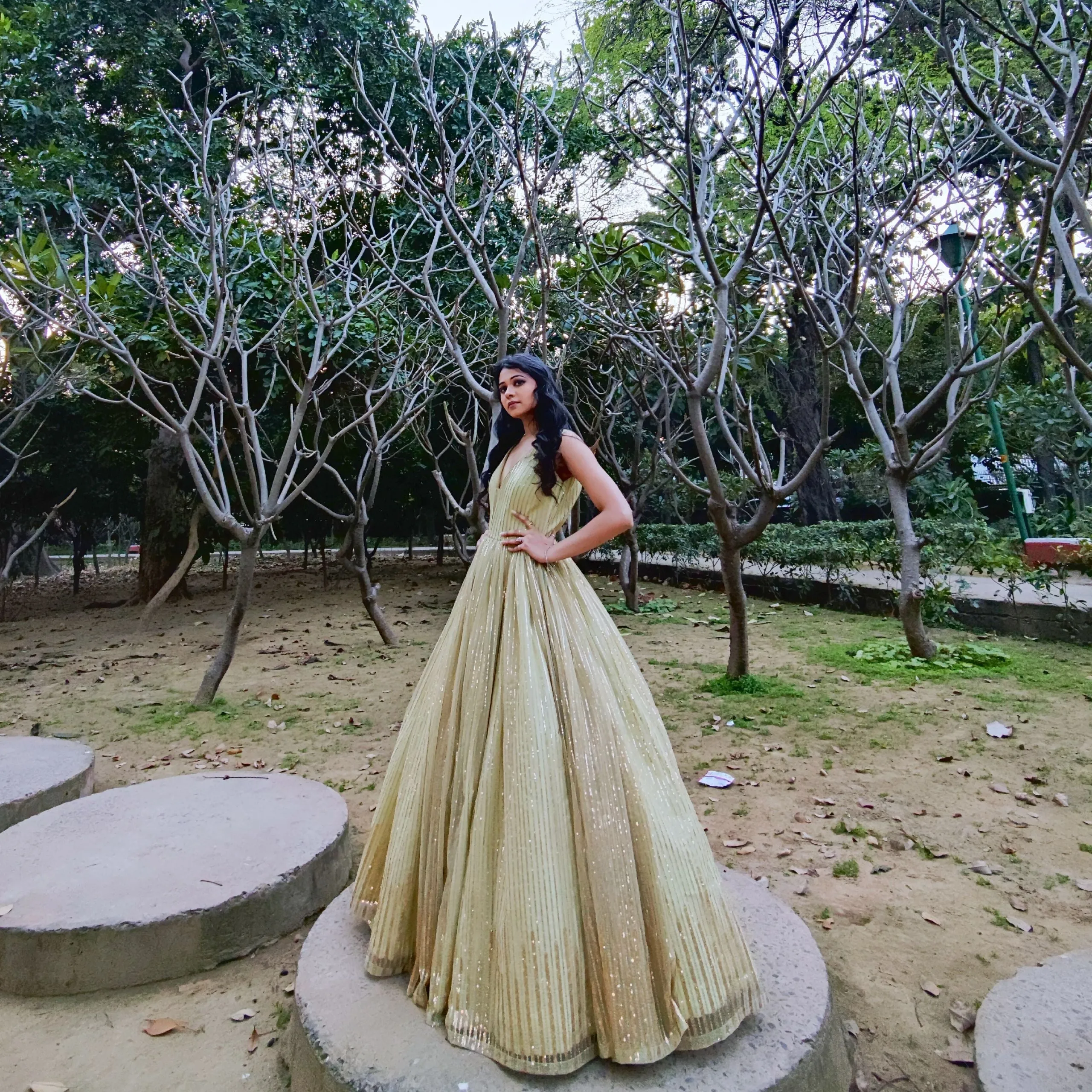 Amaltas Couture's Kehkasha Sequins Green Gown - Rent