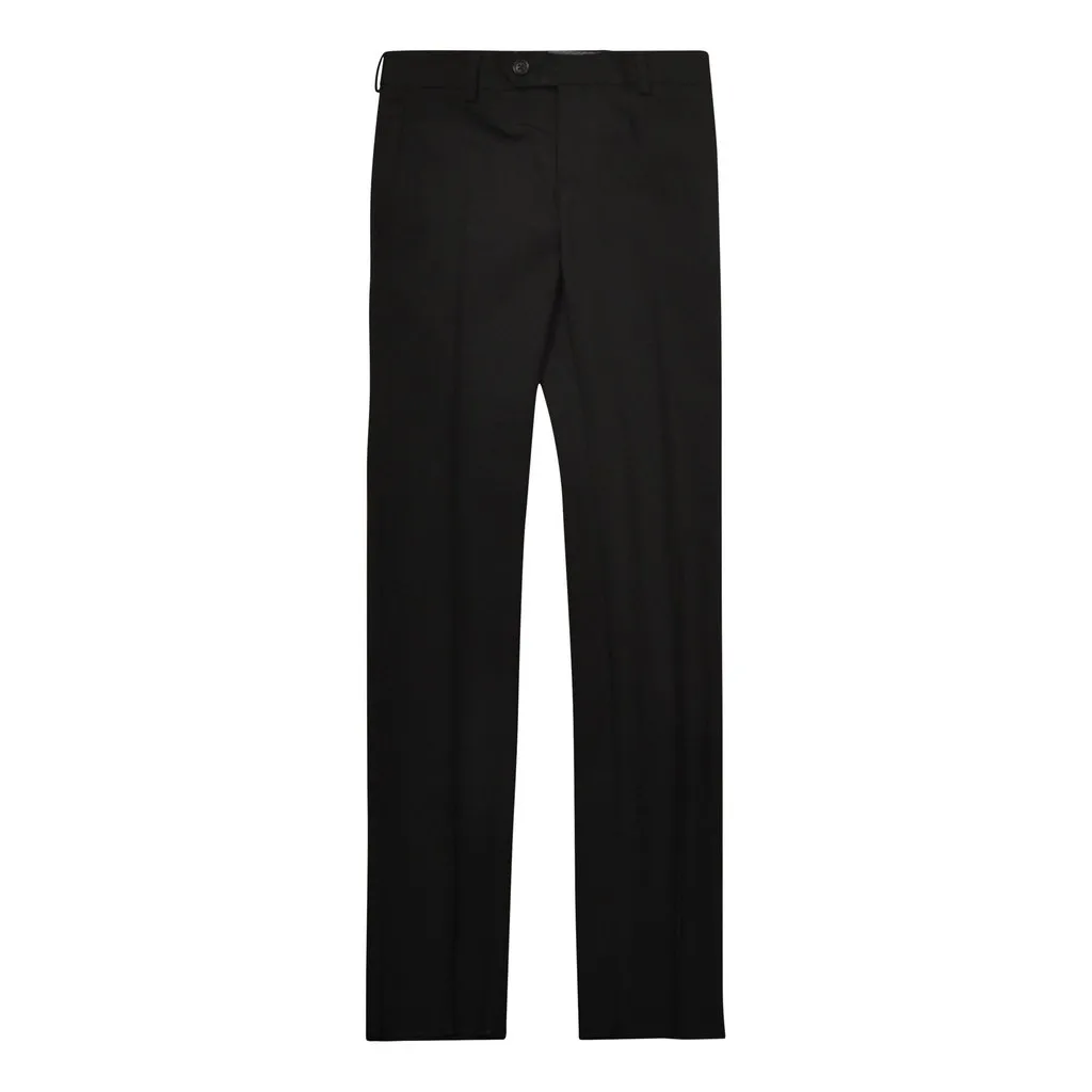 Andrew Marc Boys Husky Fit Black Dress Pants