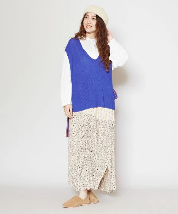 Arabic Pattern Asymmetrical Skirt