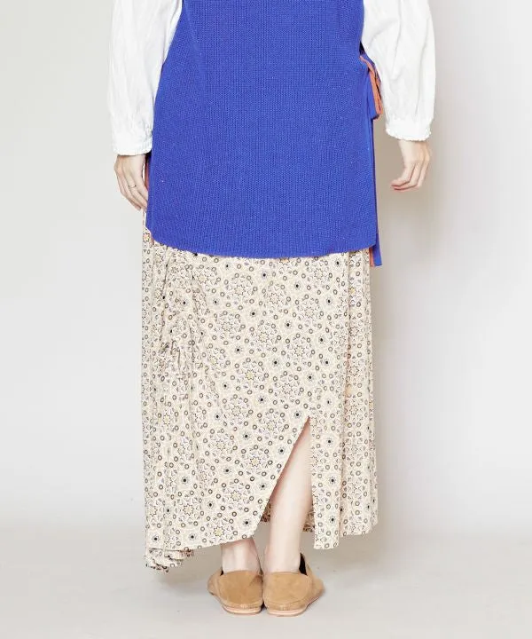 Arabic Pattern Asymmetrical Skirt