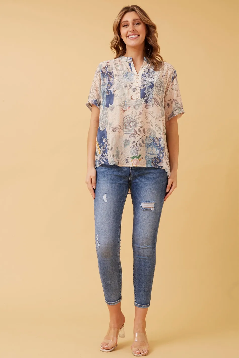 ARCHANA FLORAL BOHO TOP