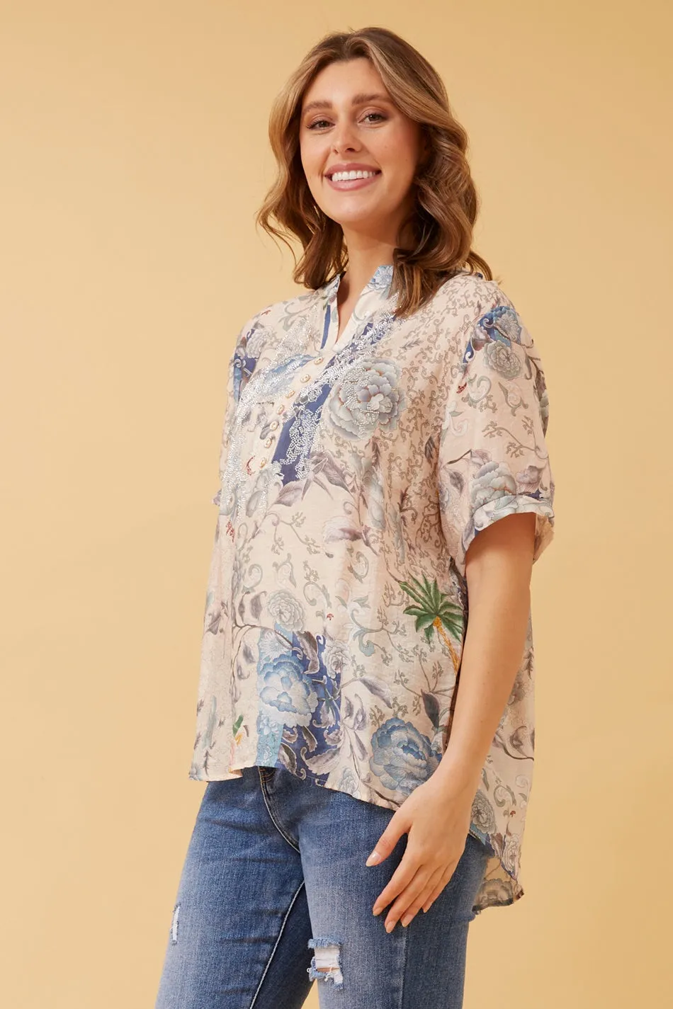 ARCHANA FLORAL BOHO TOP