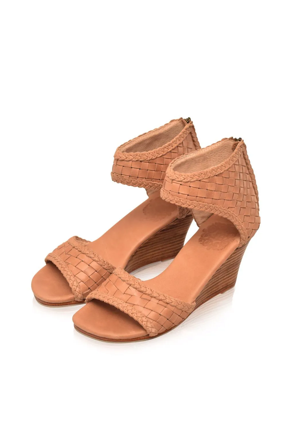 Athena Leather Wedges