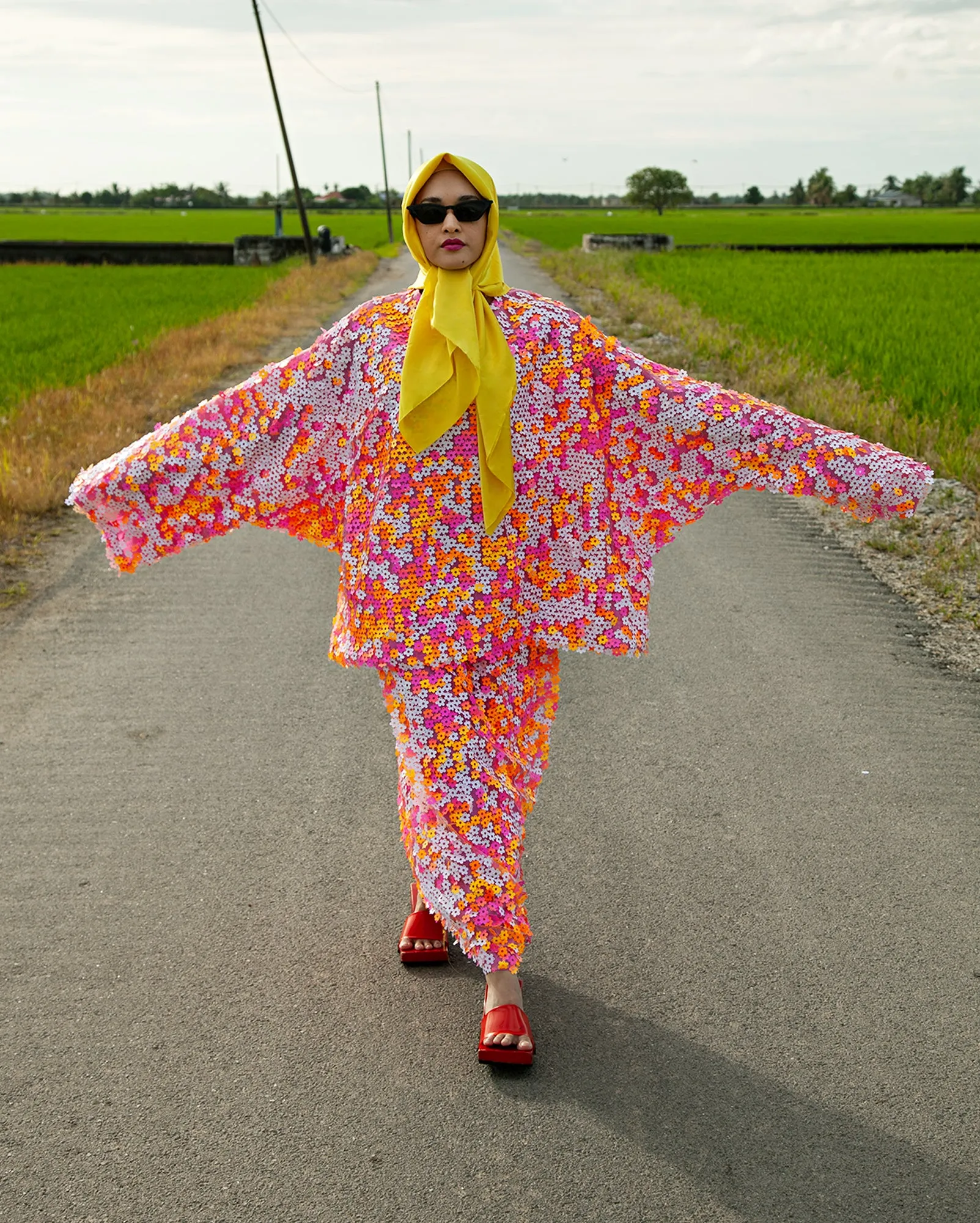 Baju Kurung Blossom (Pink)