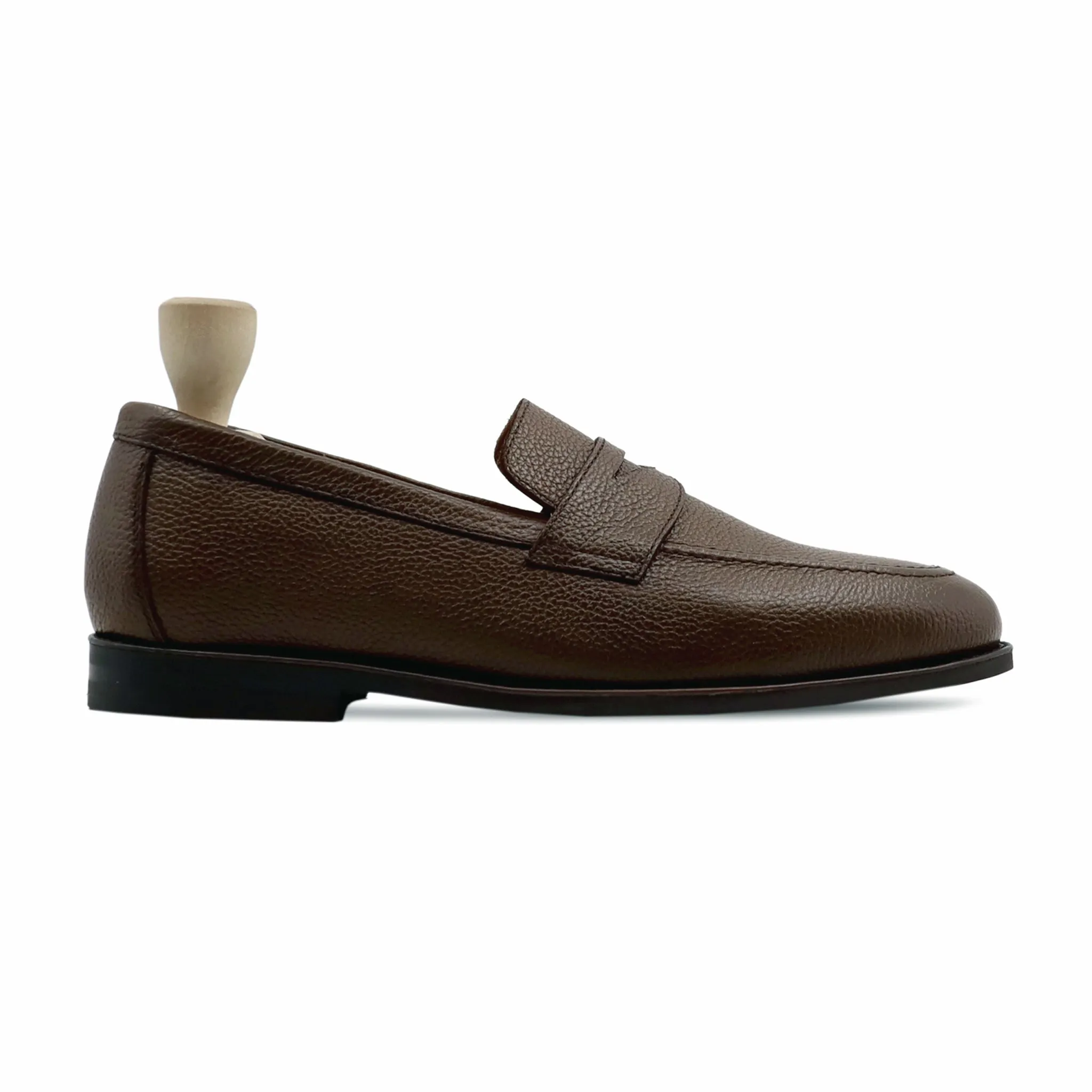 Barq - Men's Brown Pebble Grain Loafer