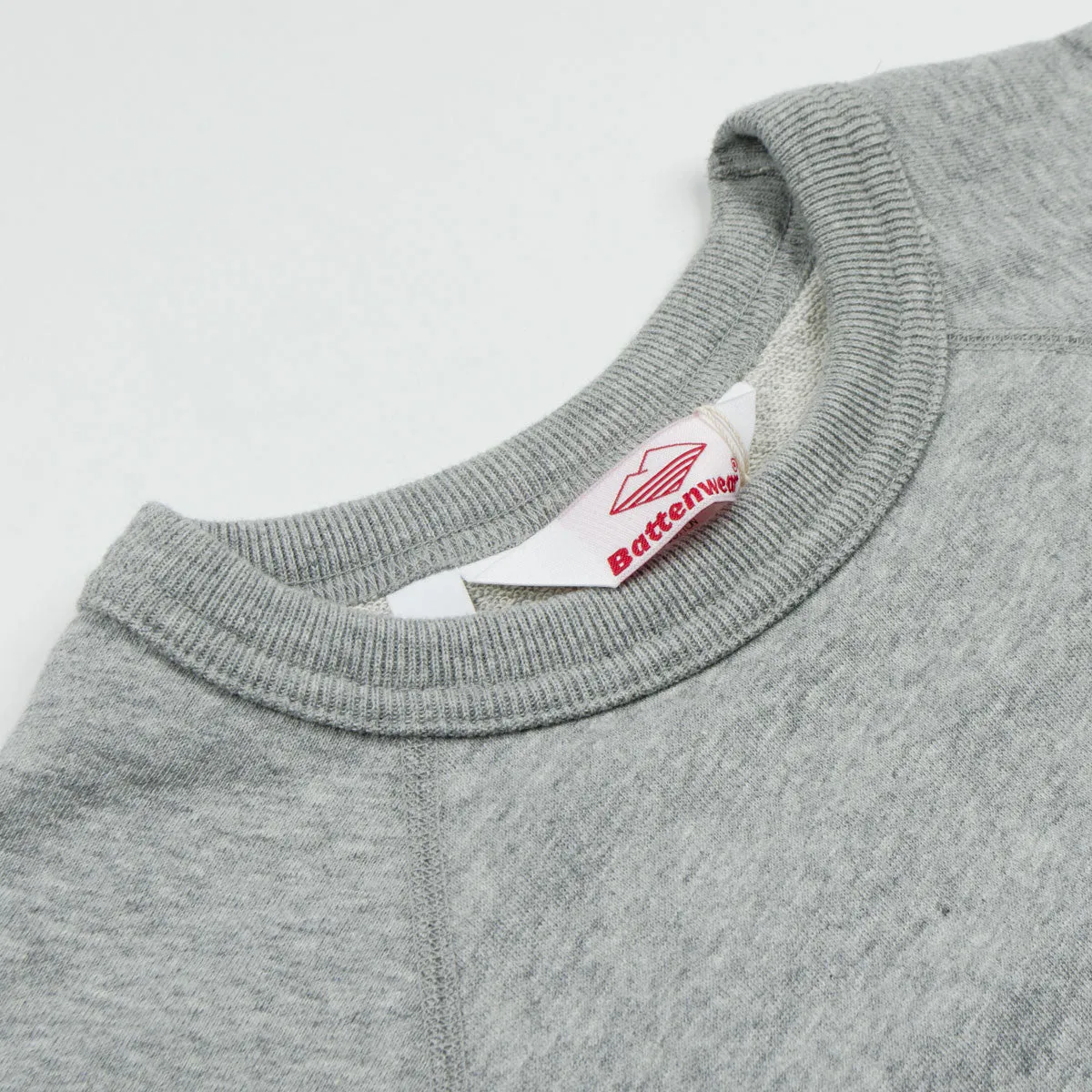 Battenwear - Short-sleeve Reach-Up Sweatshirt - Grey