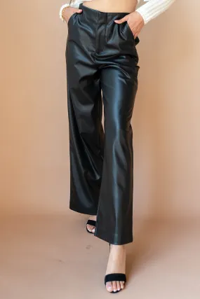 bianca vegan leather trousers