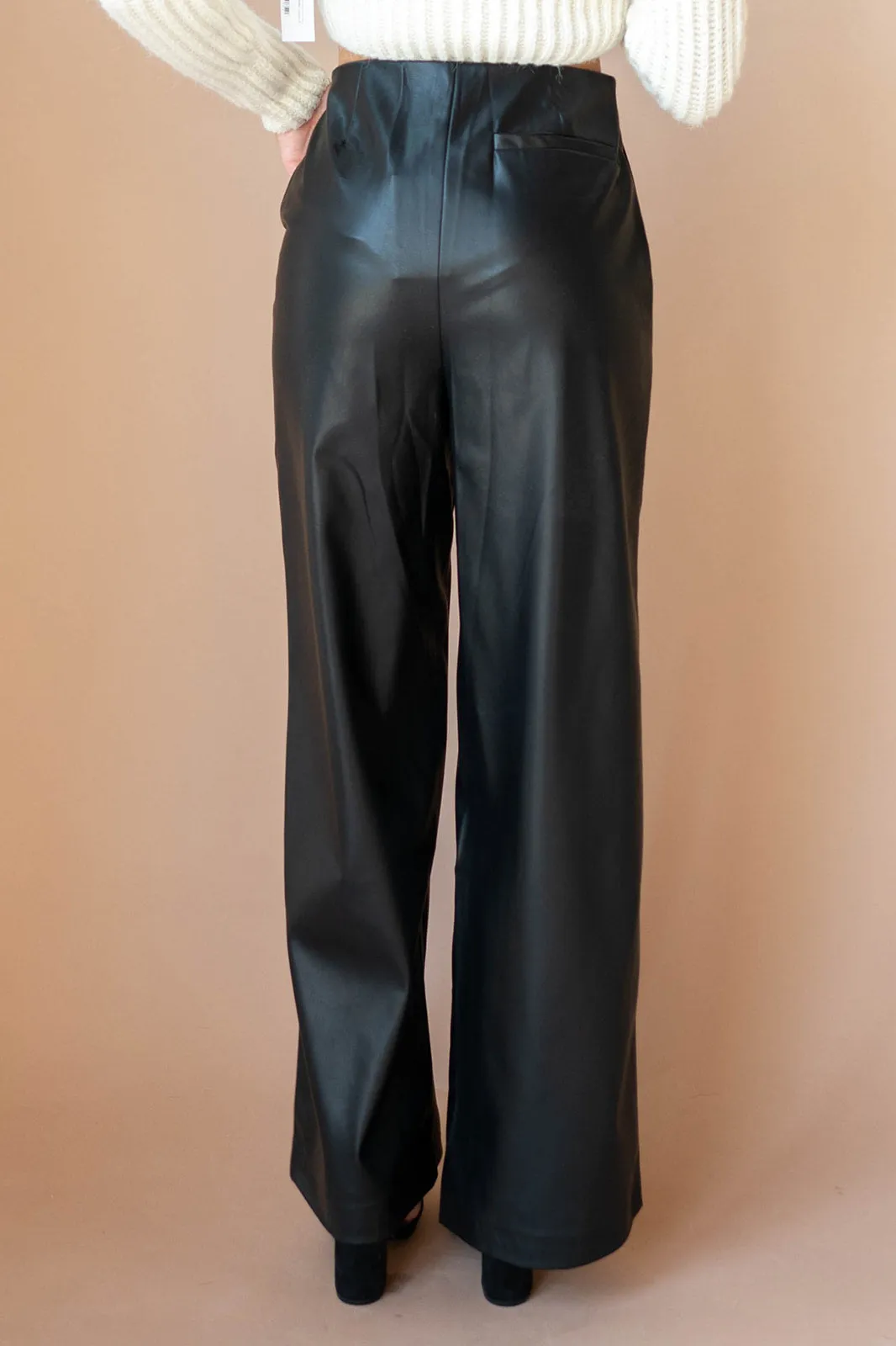 bianca vegan leather trousers