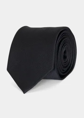 Black Plain Tie