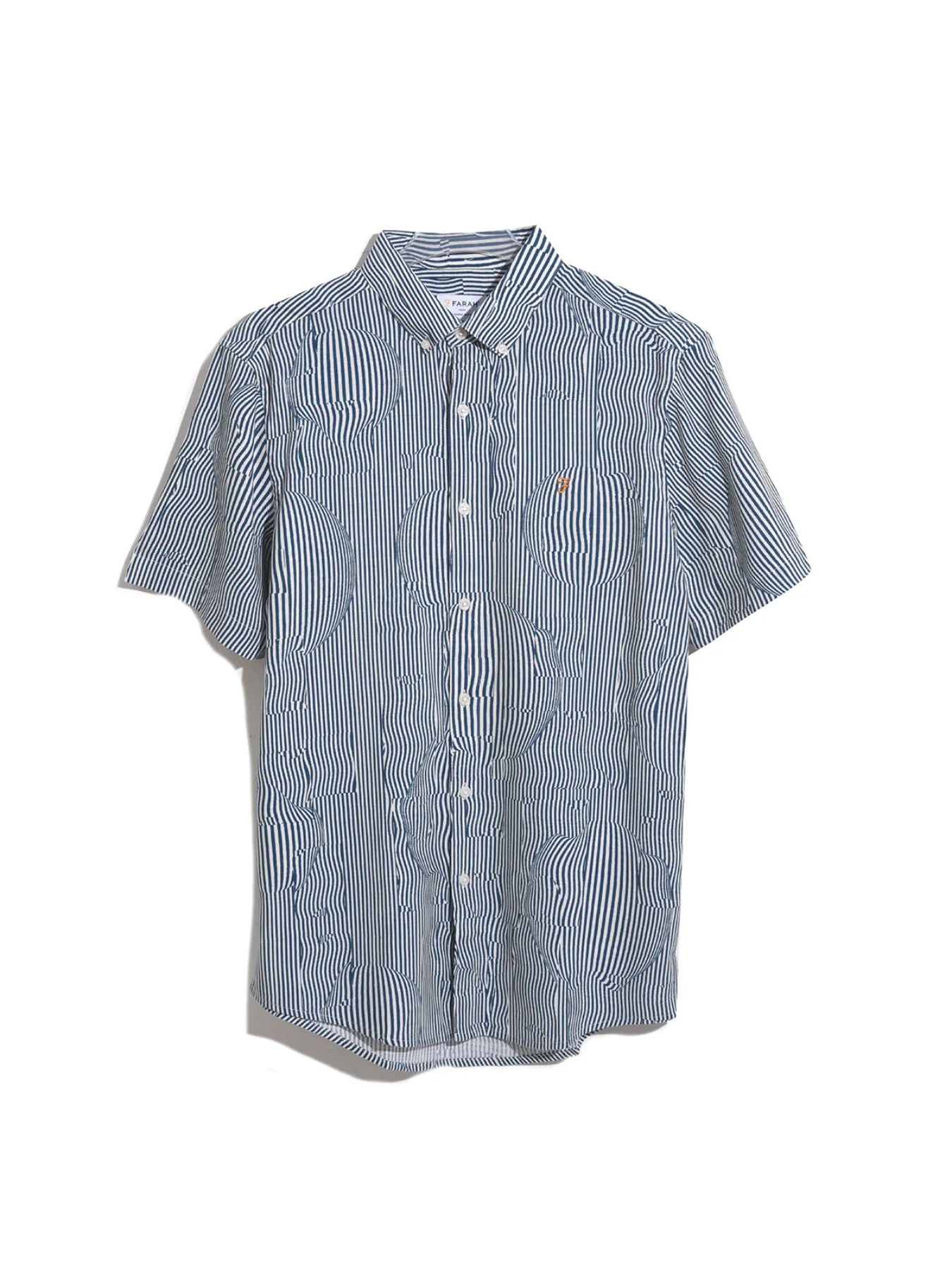 Blige Print Short Sleeve Shirt In Croft Green