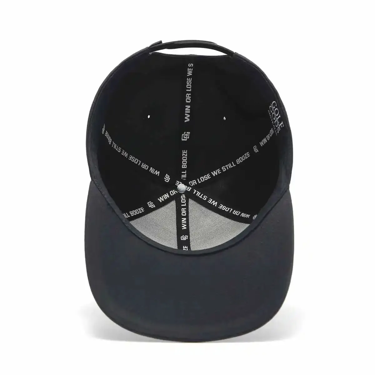 Bogey King Black SnapBack Golf Hat - Flat Brim