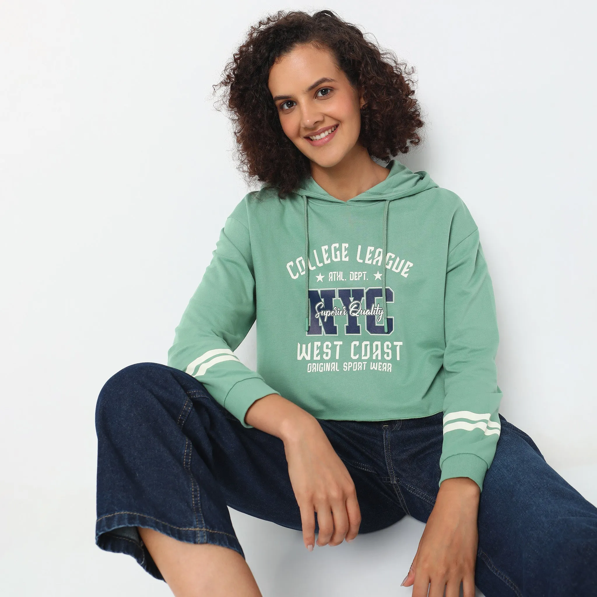 Boxy Fit Graphic Sweatshirt