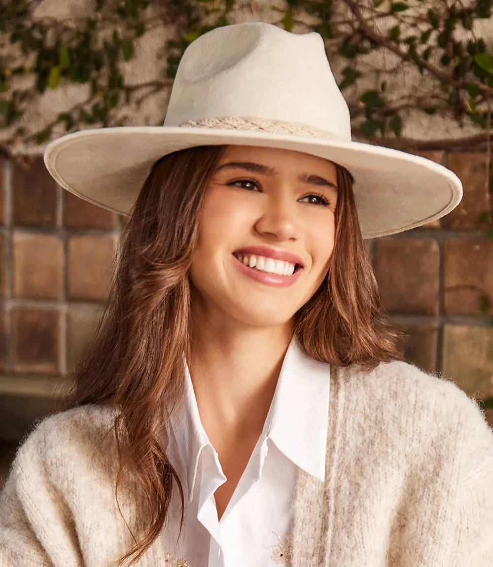 Braided Trim Fedora Hat