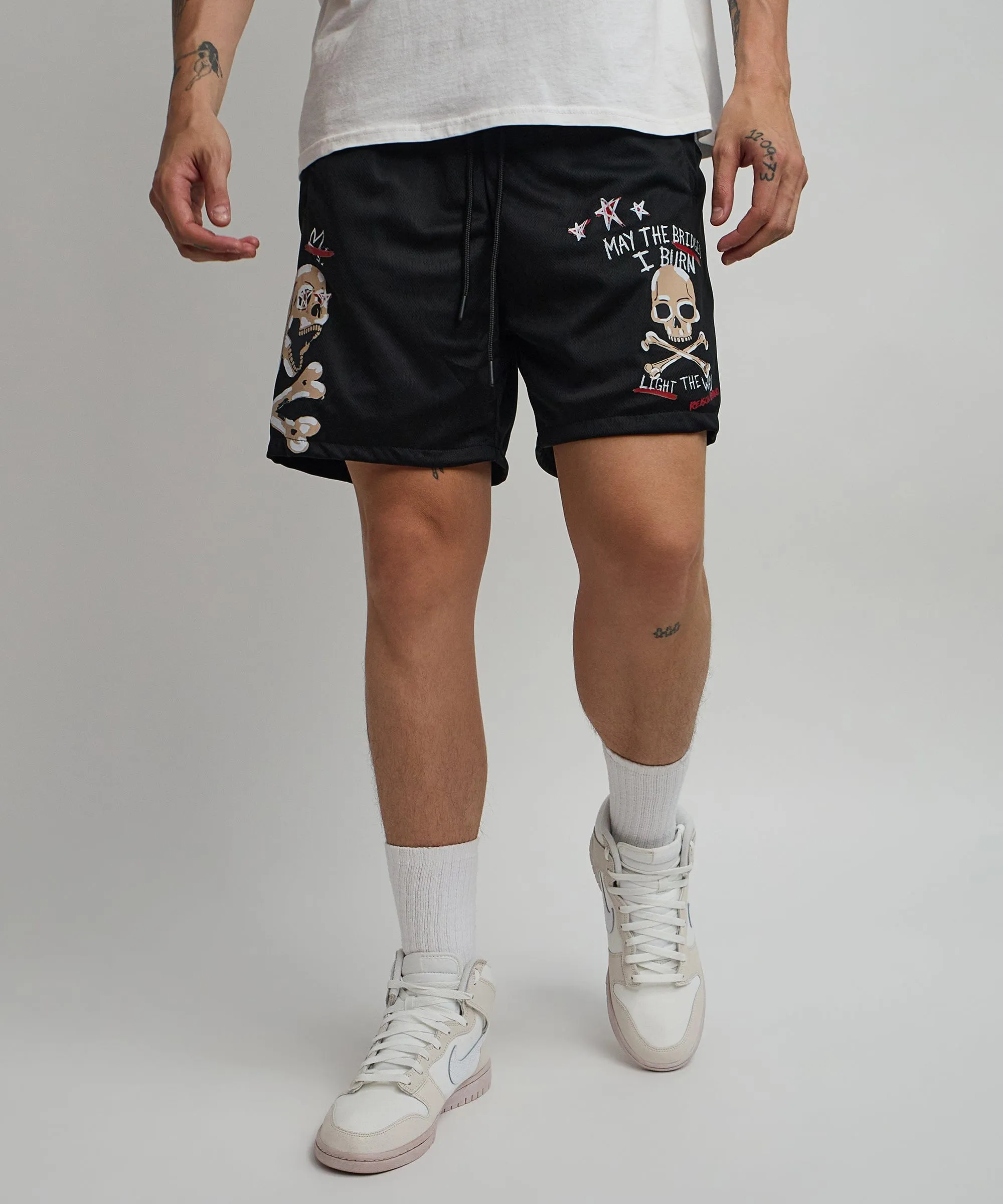 Burn Mesh Shorts - Black