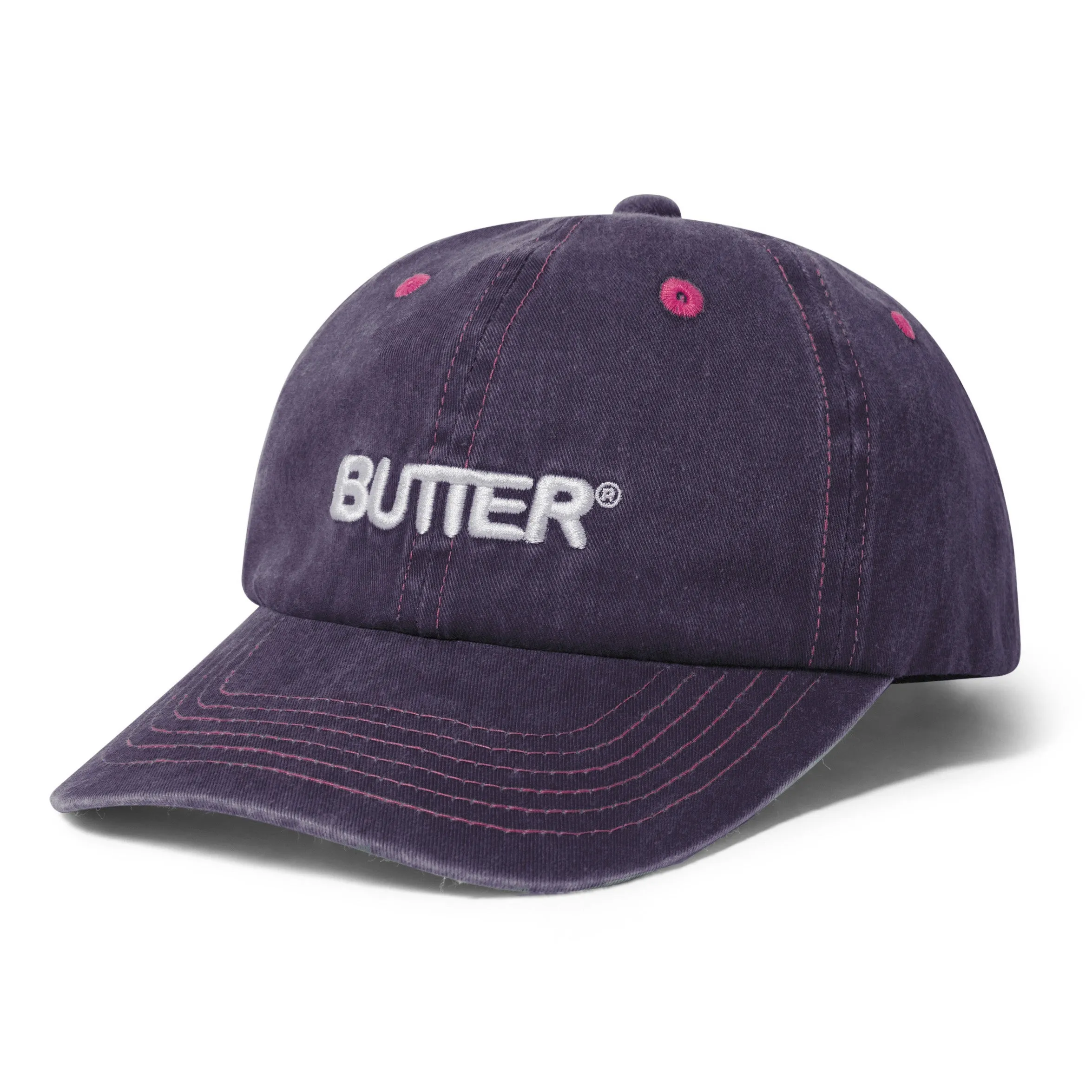 Butter Goods Rounded Logo 6 Panel Cap Dusk