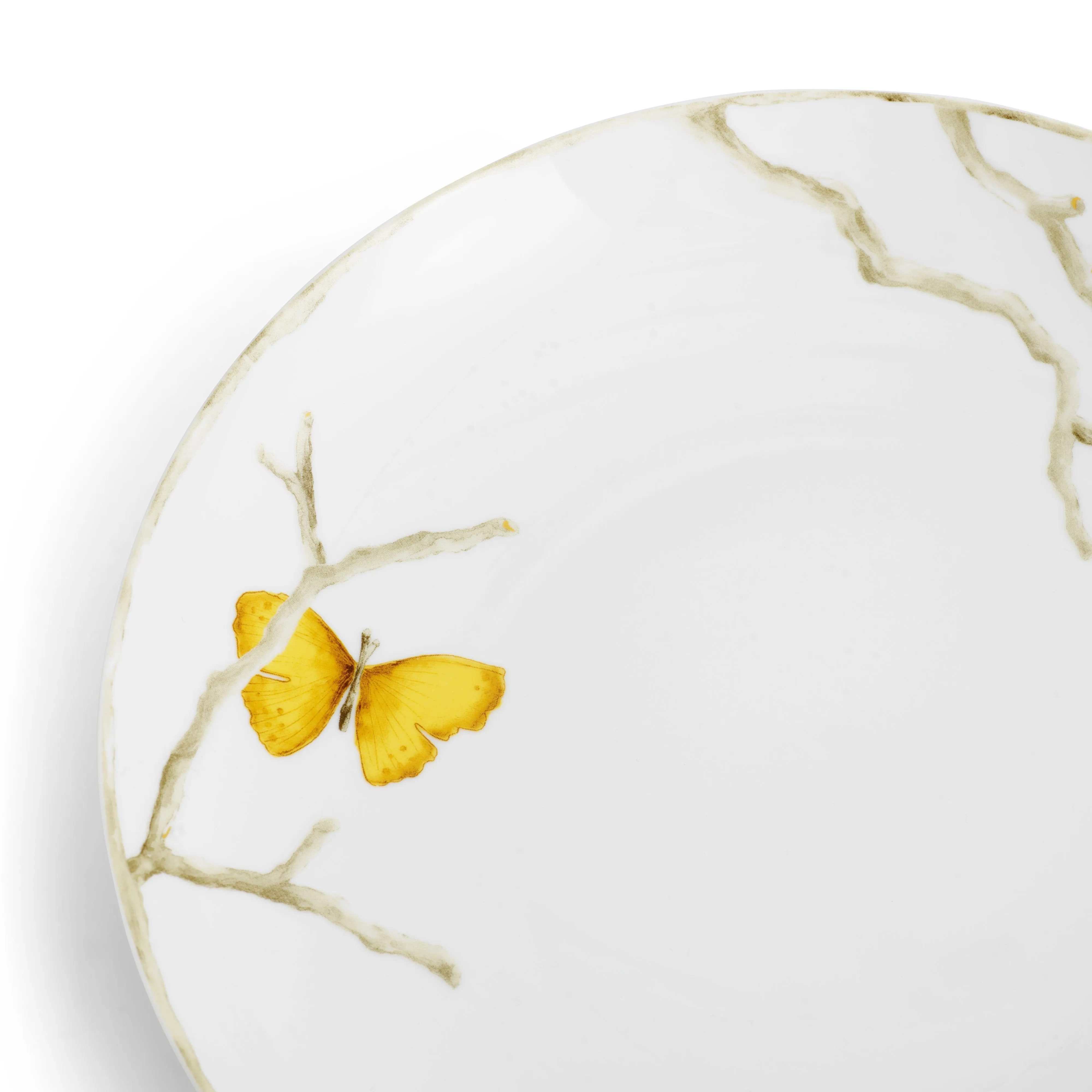 Butterfly Ginkgo Gold Dinnerware