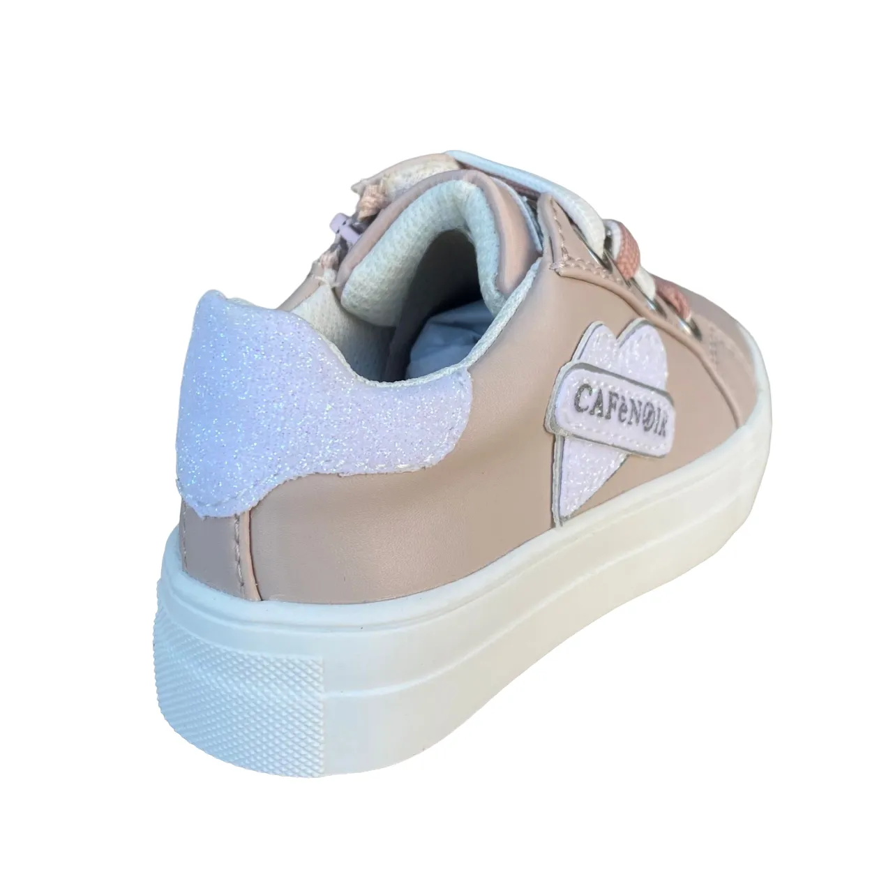 Cafè Noir girl's shoe with lace and side zip C-2420p pink