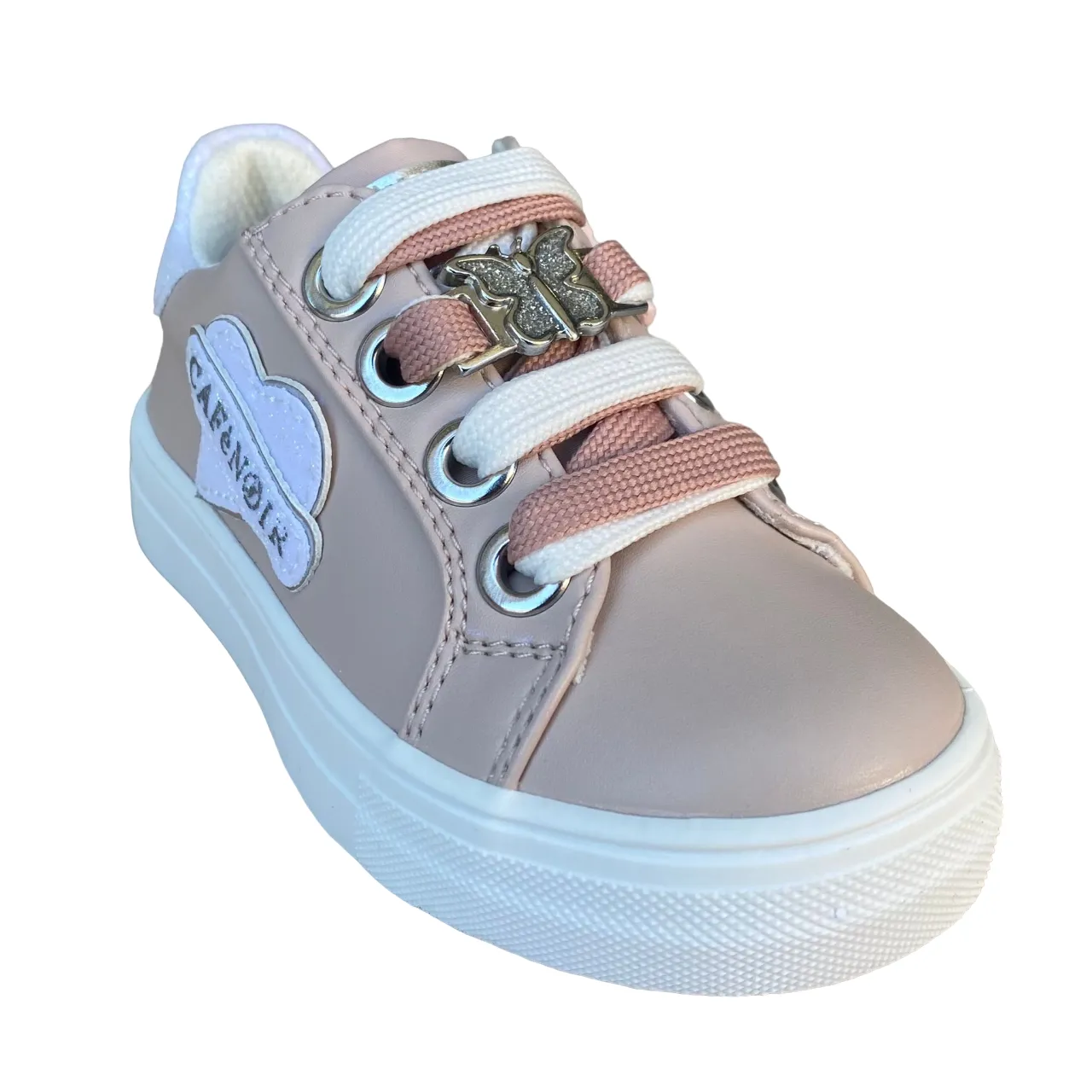 Cafè Noir girl's shoe with lace and side zip C-2420p pink