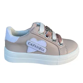 Cafè Noir girl's shoe with lace and side zip C-2420p pink