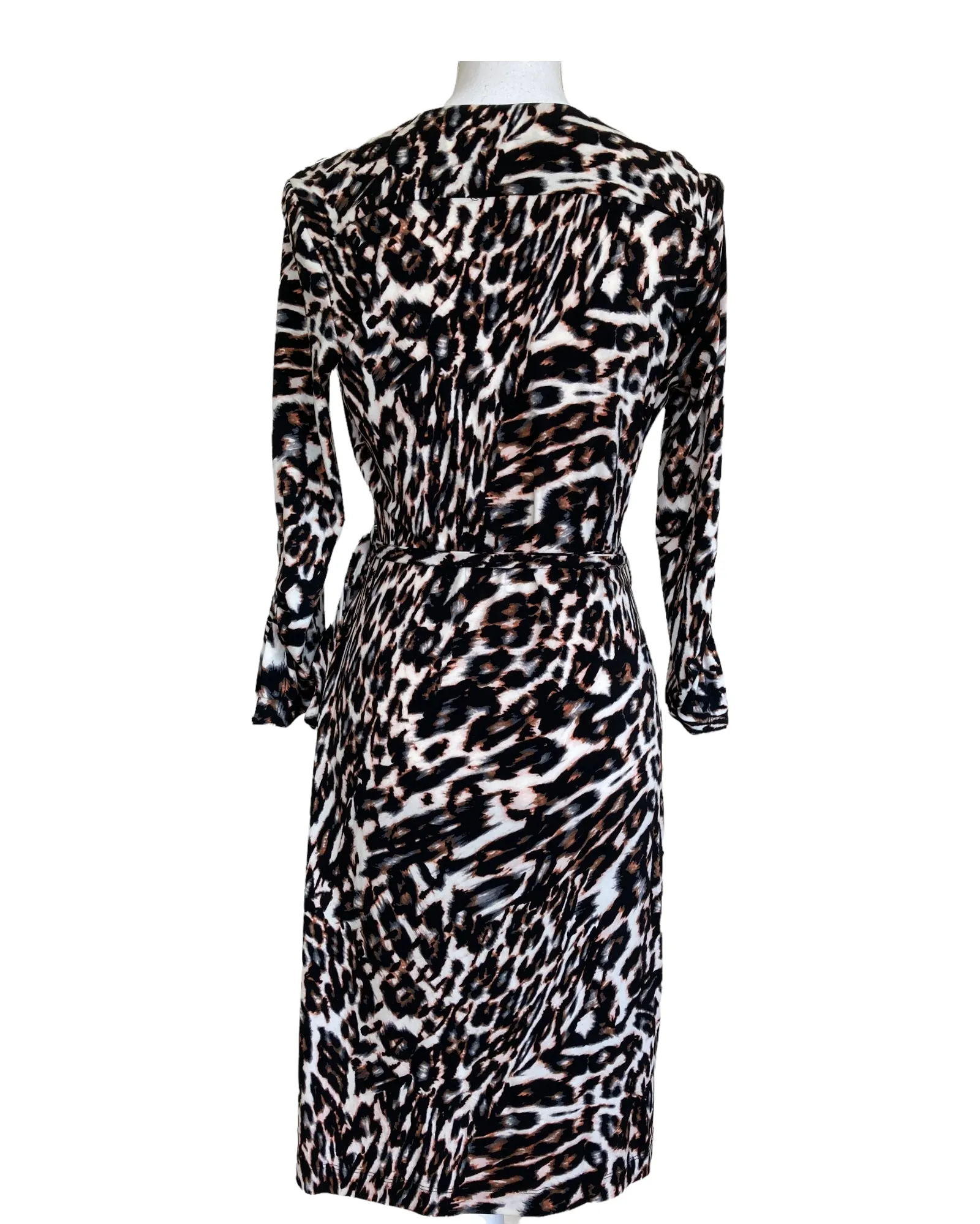 Calvin Klein Wrap Animal Print Dress, 6