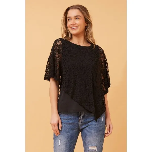 CAREY DOUBLE LAYER LACE TOP