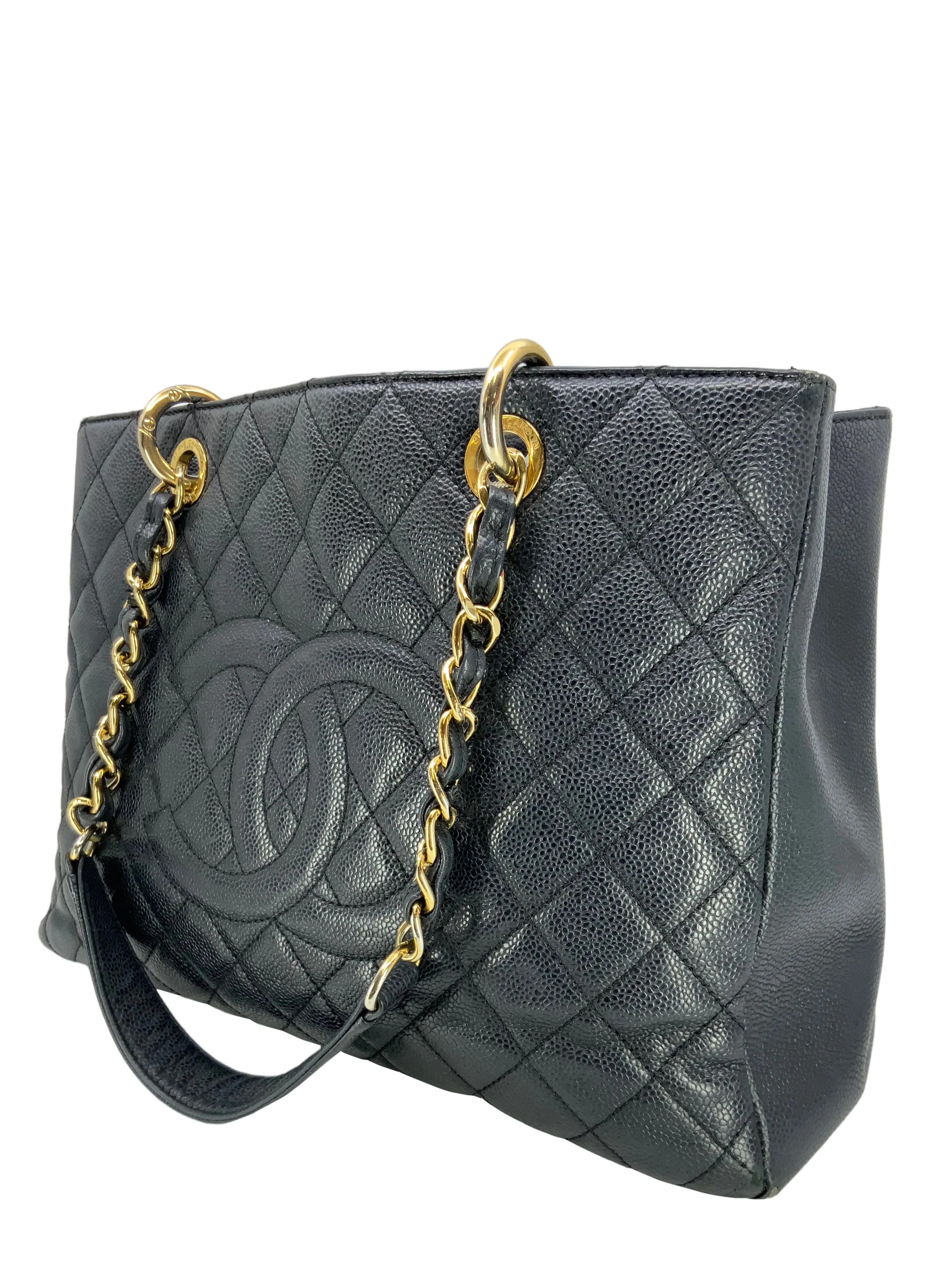 Chanel Caviar Leather GST Grand Shopping Tote Bag