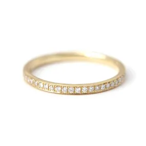 Classic Diamond Eternity Ring - Micro Pave Diamond Ring