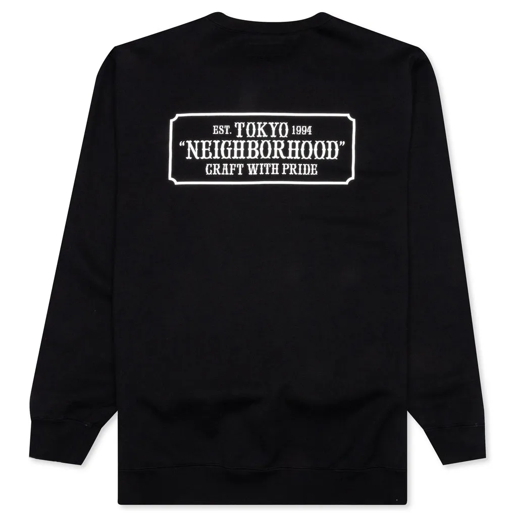 Classic-S C-Crew Sweatshirt - Black