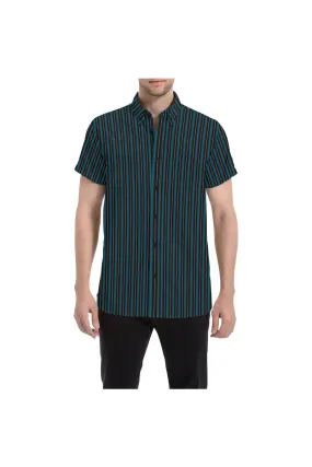 Classic Stripes Men's All Over Print Short Sleeve Shirt