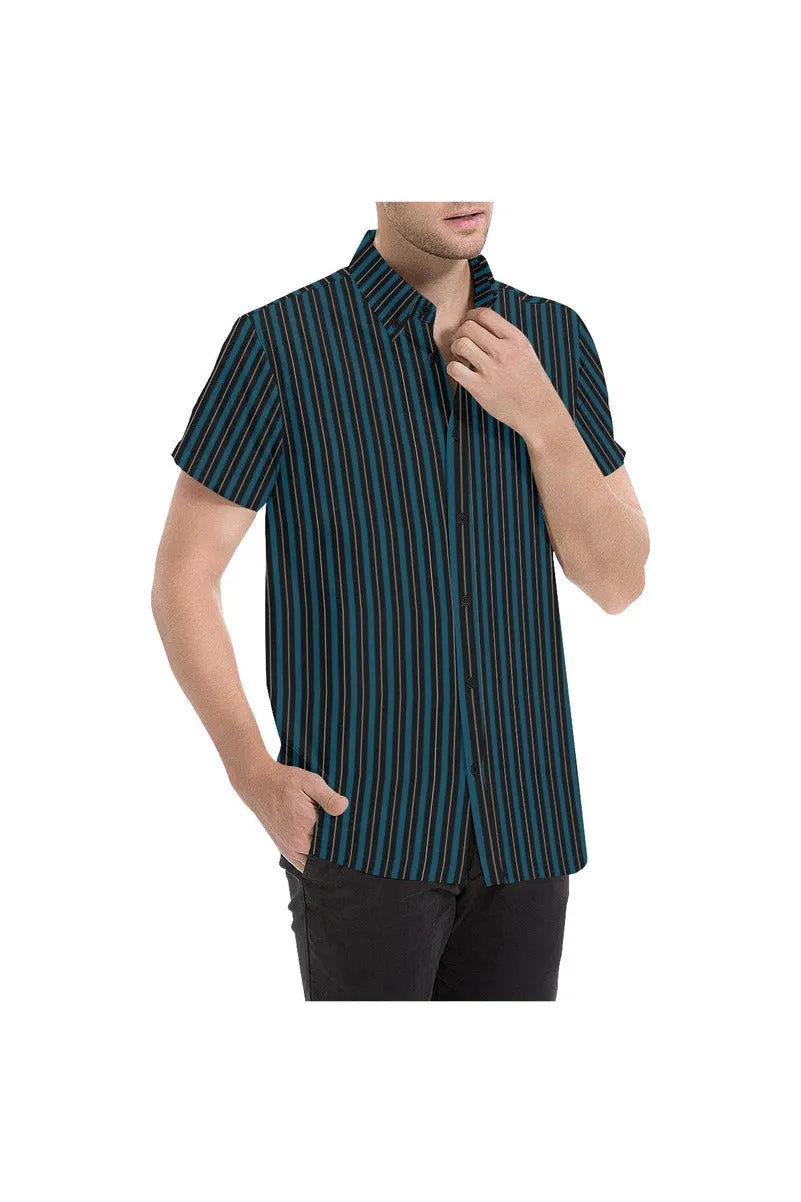 Classic Stripes Men's All Over Print Short Sleeve Shirt