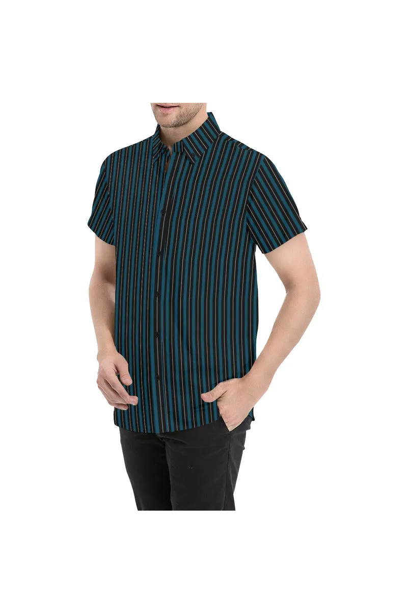 Classic Stripes Men's All Over Print Short Sleeve Shirt