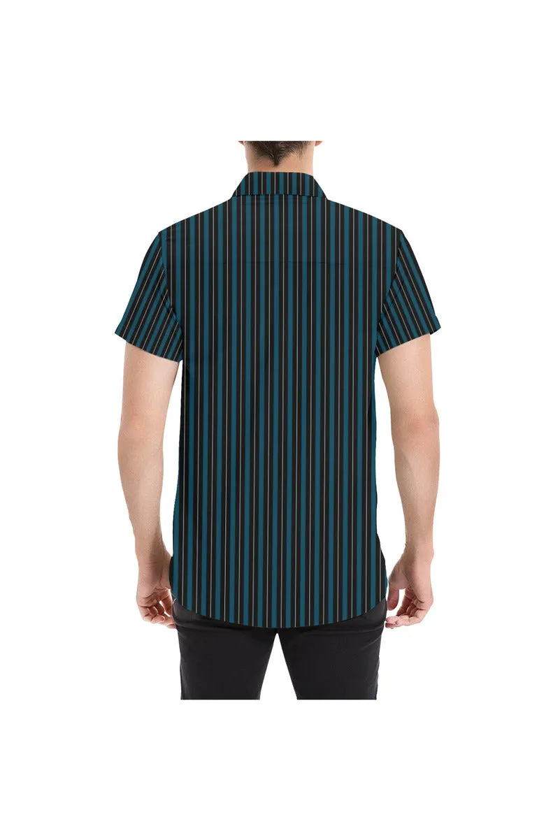 Classic Stripes Men's All Over Print Short Sleeve Shirt