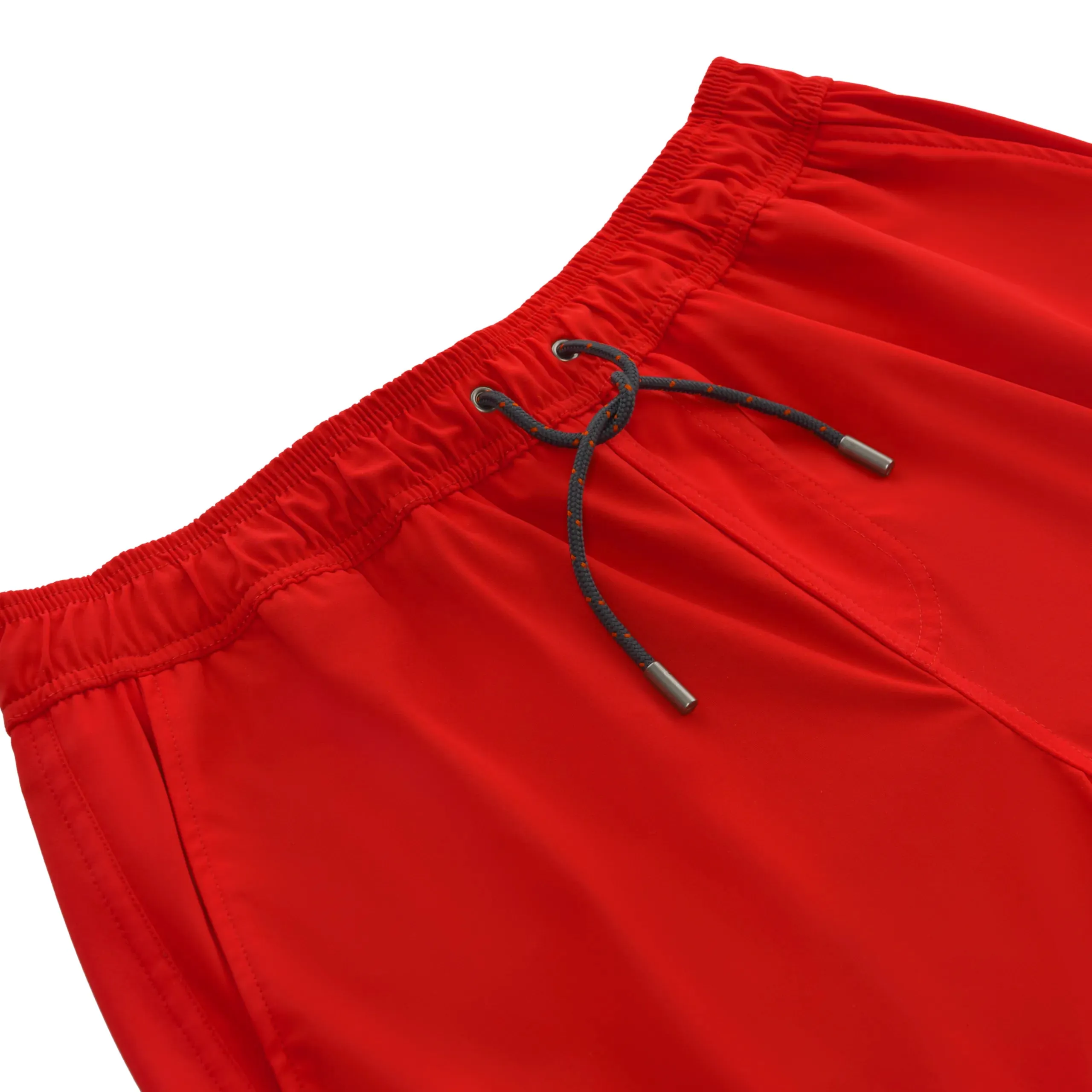 COD-2 4 Way Stretch Nylon Drawstring Swim Shorts in Scarlet