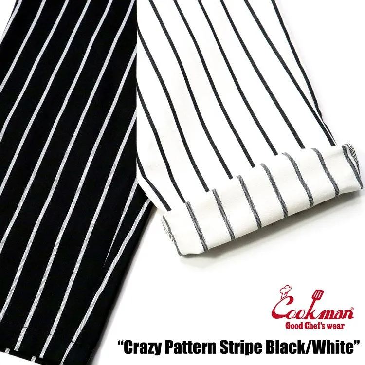 Cookman Chef Pants - Crazy Stripe : Black and White