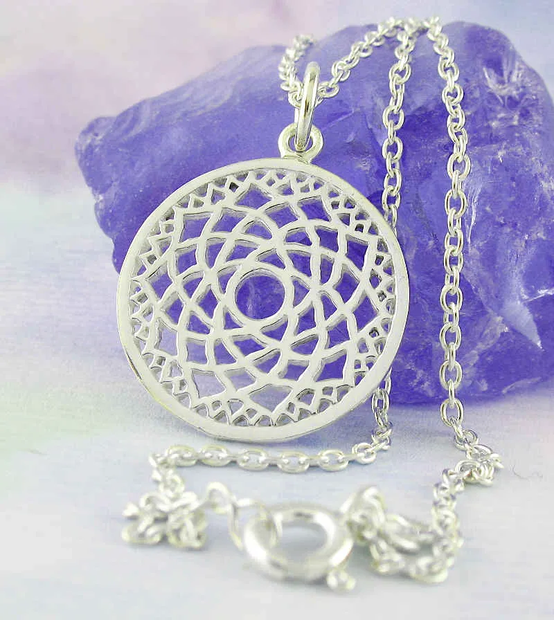 Crown Chakra, Seventh Chakra Lotus Pendant