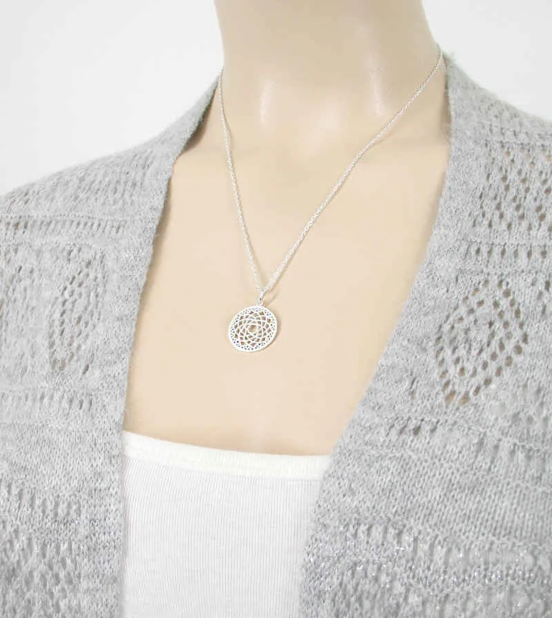 Crown Chakra, Seventh Chakra Lotus Pendant