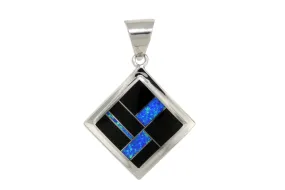 David Rosales Square Black Beauty Pendant